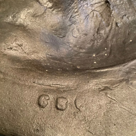 Vintage Bradley Hubbard Cast Iron Relief Woman Art Nouveau Plaque Copper Finish - Picture 5 of 6